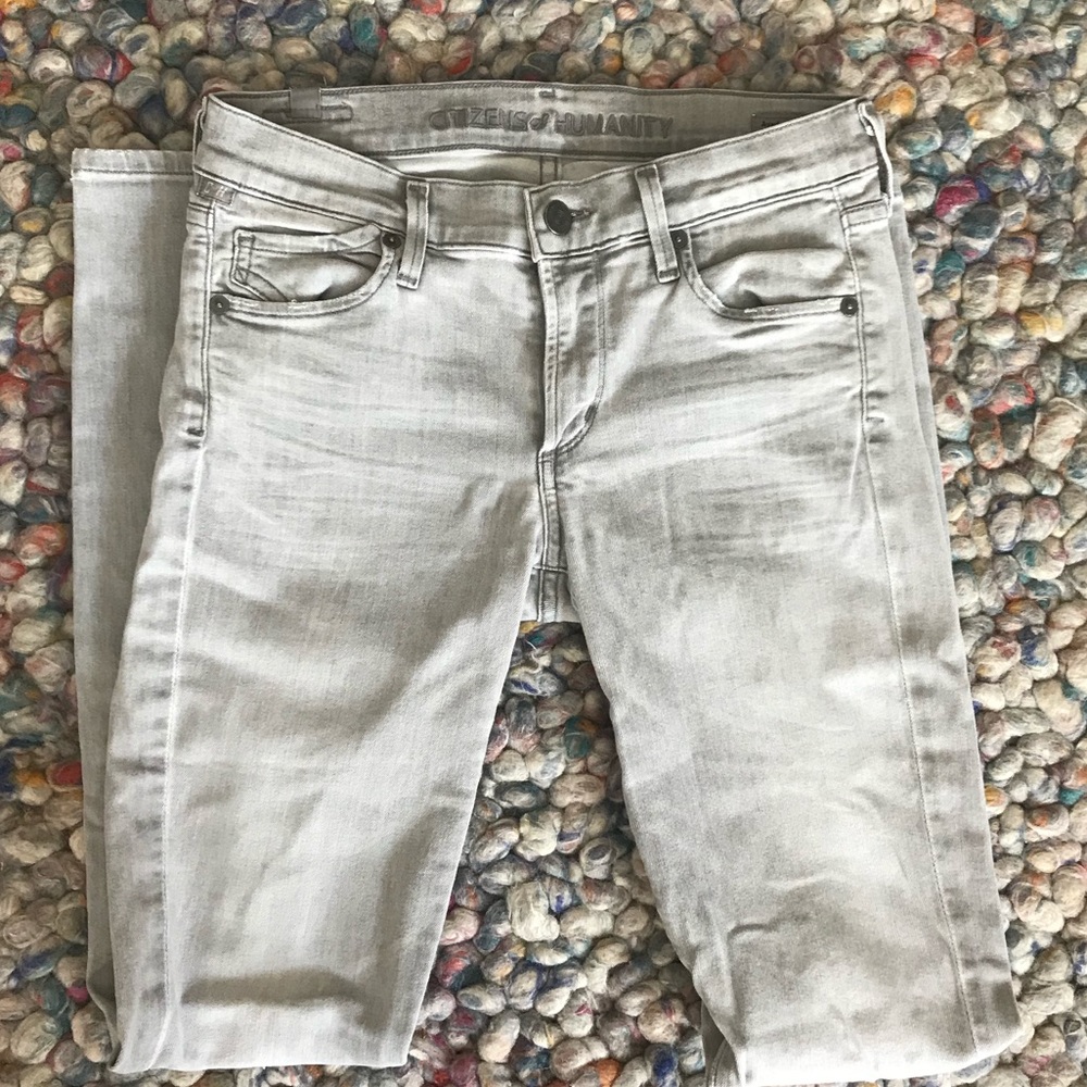 Grey straight leg jeans, Citizens of Humanity